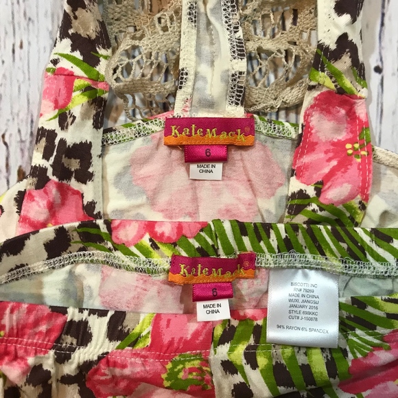 NWT Kate Mack printed crop legging and tunic tank - Picture 3 of 3